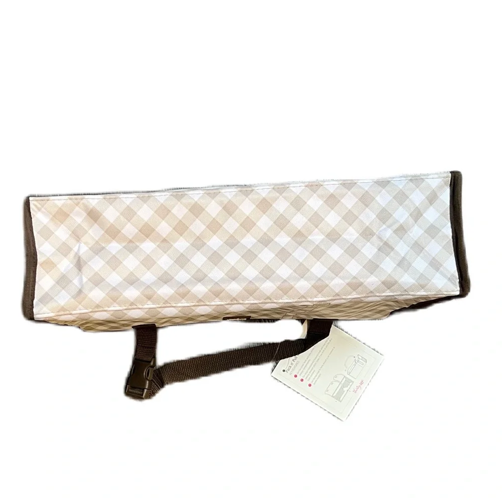 Thirty-One NWT Pack n’ Pull Caddy - Brown and White Gingham